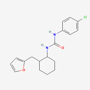 1-(4-Chlorophenyl)-3-[2-(2-furanylmethyl)cyclohexyl]urea