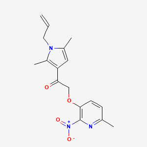 1-(2,5-Dimethyl-1-prop-2-enyl-3-pyrrolyl)-2-[(6-methyl-2-nitro-3-pyridinyl)oxy]ethanone