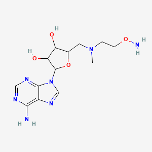 2-[[2-Aminooxyethyl(methyl)amino]methyl]-5-(6-aminopurin-9-yl)oxolane-3,4-diol
