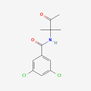 3,5-dichloro-N-(2-methyl-3-oxobutan-2-yl)benzamide