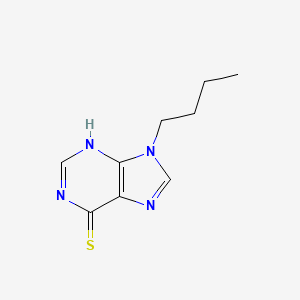 molecular formula C9H12N4S B1227440 9-Butyl-6-mercaptopurine CAS No. 6165-01-1