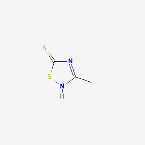 1,2,4-Thiadiazole-5(2H)-thione, 3-methyl-