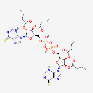 P(1),P(2)-Bis(O(2'),O(3')-dibutyryl-6-mercaptopurine-9 beta-ribofuranoside)-5'-pyrophosphate