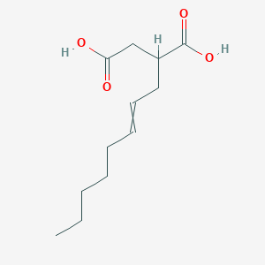 molecular formula C12H20O4 B1227452 Butanedioic acid, 2-(2-octen-1-yl)- CAS No. 62568-82-5