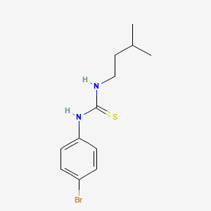 molecular formula C12H17BrN2S B1227461 1-(4-Bromophenyl)-3-(3-methylbutyl)thiourea 