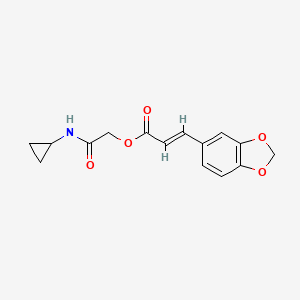 [2-(cyclopropylamino)-2-oxoethyl] (E)-3-(1,3-benzodioxol-5-yl)prop-2-enoate
