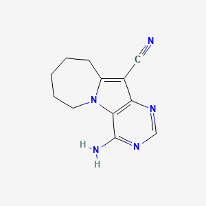 4-amino-7,8,9,10-tetrahydro-6H-pyrimido[3,4]pyrrolo[3,5-a]azepine-11-carbonitrile