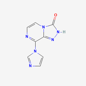 molecular formula C8H6N6O B12274803 8-(1H-imidazol-1-yl)[1,2,4]triazolo[4,3-a]pyrazin-3(2H)-one 