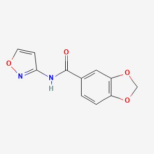 N-(3-isoxazolyl)-1,3-benzodioxole-5-carboxamide