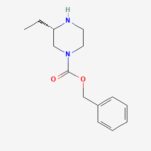 molecular formula C14H20N2O2 B12274914 (3s)-1-Cbz-3-ethyl-piperazine 