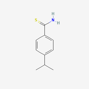 molecular formula C10H13NS B1227494 4-Isopropylbenzenecarbothioamide CAS No. 53515-20-1