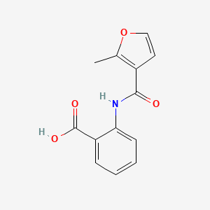 molecular formula C13H11NO4 B1227499 2-[(2-Methyl-3-furoyl)amino]benzoic acid CAS No. 29550-94-5