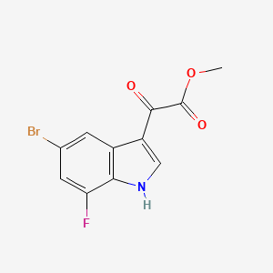 molecular formula C11H7BrFNO3 B12275021 Methyl 2-(5-Bromo-7-fluoro-3-indolyl)-2-oxoacetate 