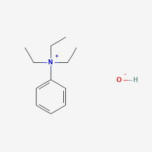 molecular formula C12H21NO B1227509 TRIETHYLPHENYLAMMONIUM HYDROXIDE CAS No. 7620-71-5