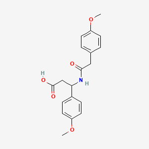 3-(4-Methoxyphenyl)-3-[[2-(4-methoxyphenyl)-1-oxoethyl]amino]propanoic acid