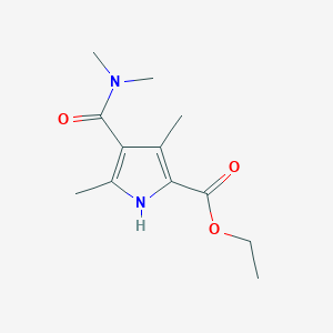 4-[dimethylamino(oxo)methyl]-3,5-dimethyl-1H-pyrrole-2-carboxylic acid ethyl ester