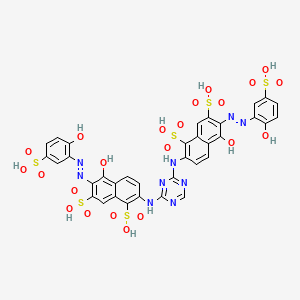 molecular formula C35H25N9O22S6 B1227518 Reactive Red 6 hapten 