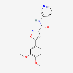5-(3,4-dimethoxyphenyl)-N-(3-pyridinyl)-3-isoxazolecarboxamide