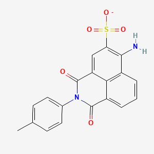 molecular formula C19H13N2O5S- B1227535 lissamine flavine FF(1-) 