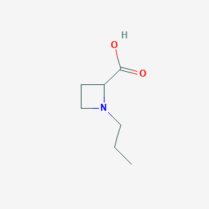 molecular formula C7H13NO2 B12275425 1-Propylazetidine-2-carboxylic acid 