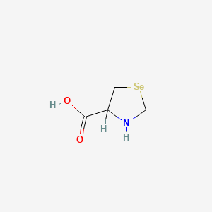 molecular formula C4H7NO2Se B1227551 1,3-硒唑烷-4-羧酸 CAS No. 63578-00-7