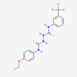 1-[[(4-Ethoxyanilino)-sulfanylidenemethyl]amino]-3-[3-(trifluoromethyl)phenyl]thiourea