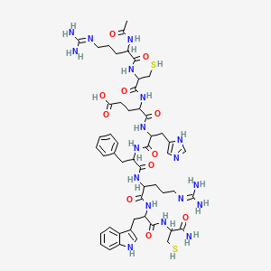 molecular formula C51H72N18O11S2 B12275676 Ac-DL-Arg-DL-Cys-DL-Glu-DL-His-DL-Phe-DL-Arg-DL-Trp-DL-Cys-NH2 