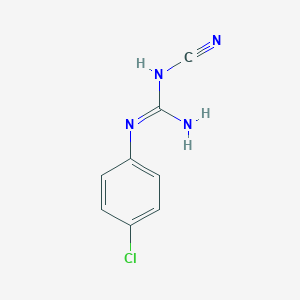 molecular formula C8H7ClN4 B122757 1-(4-Chlorophenyl)-3-cyanoguanidine CAS No. 1482-62-8