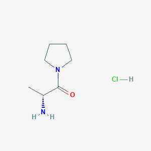 molecular formula C7H15ClN2O B12275715 (R)-2-amino-1-(pyrrolidin-1-yl)propan-1-one HCl CAS No. 1415969-04-8