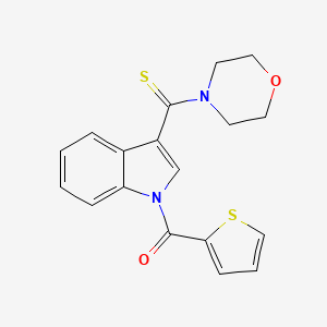 [3-[4-Morpholinyl(sulfanylidene)methyl]-1-indolyl]-thiophen-2-ylmethanone