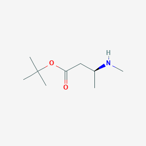 molecular formula C9H19NO2 B12275815 (S)-tert-Butyl 3-(methylamino)butanoate 