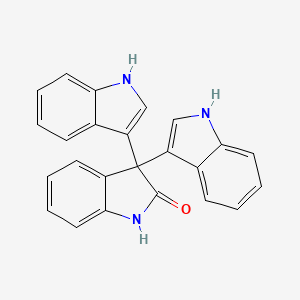 molecular formula C24H17N3O B1227584 3,3-Bis(1H-indole-3-yl)-2-indolinone 