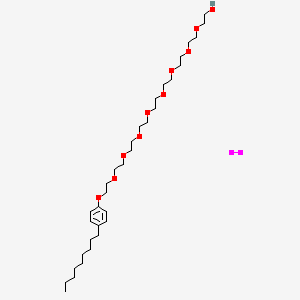molecular formula C33H60I2O10 B1227600 Nonoxynol-9 iodine CAS No. 94349-40-3
