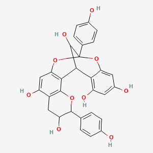 (2S,2''S,3S,3''R,4S)-3,4',5,7-Tetrahydroxyflavan(2->7,4->8)-3,4',5,7-tetrahydroxyflavan