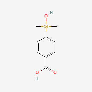molecular formula C9H12O3Si B12276180 4-(hydroxydimethylsilyl)Benzoic acid 