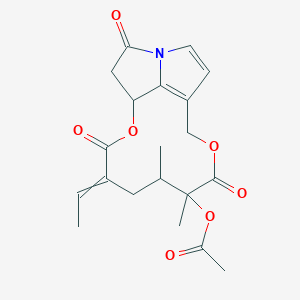 (4-Ethylidene-6,7-dimethyl-3,8,15-trioxo-2,9-dioxa-14-azatricyclo[9.5.1.014,17]heptadeca-11(17),12-dien-7-yl) acetate