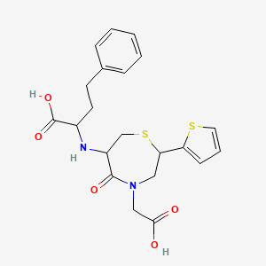 molecular formula C21H24N2O5S2 B1227623 Temocaprilate 