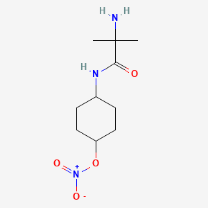 2-Amino-2-methyl-N-(4-nitroxycyclohexyl)propionamide