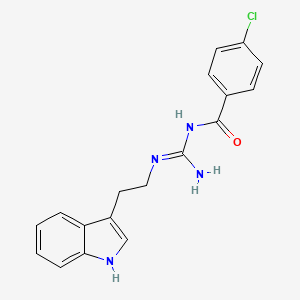 N-[amino-[2-(1H-indol-3-yl)ethylimino]methyl]-4-chlorobenzamide