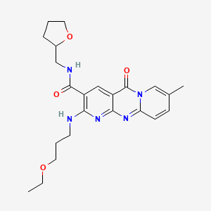 2-(3-ethoxypropylamino)-8-methyl-5-oxo-N-(2-oxolanylmethyl)-3-dipyrido[1,2-pyrimidinecarboxamide