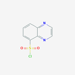 molecular formula C8H5ClN2O2S B122766 Quinoxaline-5-sulfonyl chloride CAS No. 844646-88-4