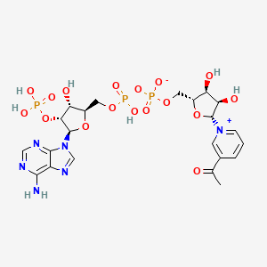 molecular formula C22H29N6O17P3 B1227672 3-Acetylpyridine-adenine dinucleotide phosphate CAS No. 341-67-3