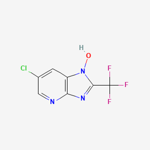 molecular formula C7H3ClF3N3O B1227680 1-Hydroxyfluromidine CAS No. 35195-95-0