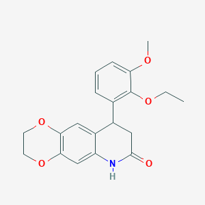 9-(2-ethoxy-3-methoxyphenyl)-3,6,8,9-tetrahydro-2H-[1,4]dioxino[2,3-g]quinolin-7-one
