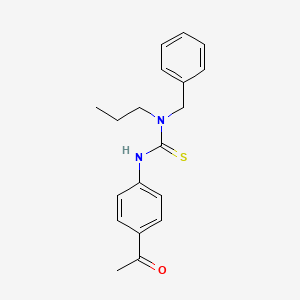 3-(4-Acetylphenyl)-1-(phenylmethyl)-1-propylthiourea