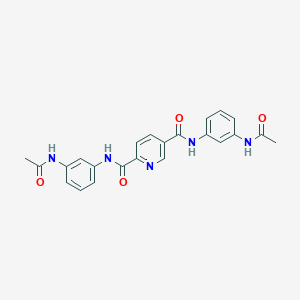 N2,N5-Bis(3-acetamidophenyl)pyridine-2,5-dicarboxamide