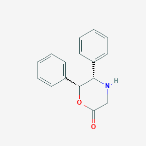 molecular formula C16H15NO2 B122771 (5S,6R)-5,6-diphenyl-2-morpholinone CAS No. 144538-22-7