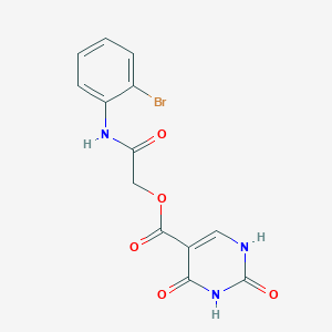 2,4-dioxo-1H-pyrimidine-5-carboxylic acid [2-(2-bromoanilino)-2-oxoethyl] ester