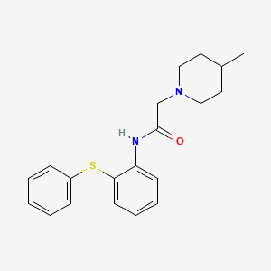 2-(4-methyl-1-piperidinyl)-N-[2-(phenylthio)phenyl]acetamide