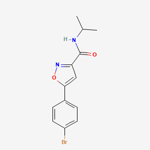5-(4-bromophenyl)-N-propan-2-yl-3-isoxazolecarboxamide